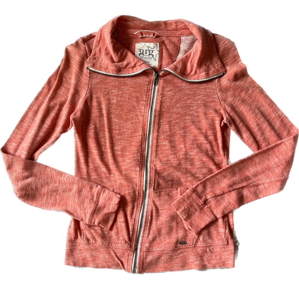 Zip-up orange sweatshirt from Garage
